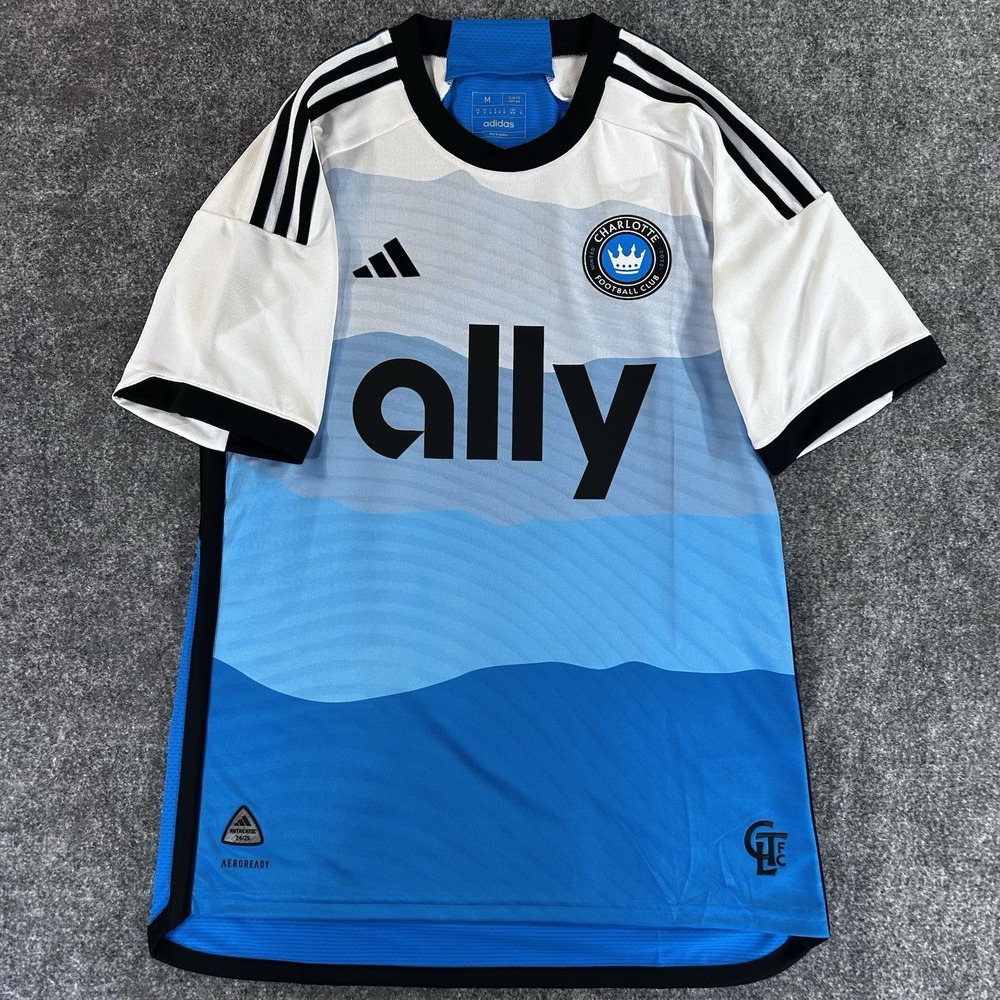 Adidas Charlotte FC 24/25 Home Authentic Jersey Slim Fit Men's Size M HZ6175